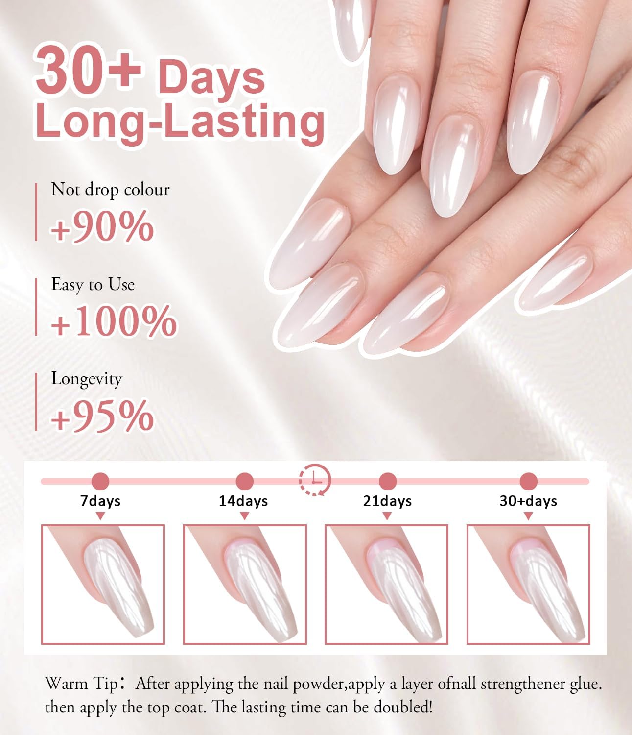 White Pearl Chrome Nail Powder BISHENGYF: Iridescent Aurora Mermaid Powder Metallic Mirror Effect Pigment Holographic Mirror Effect Chrome Powder for Nails