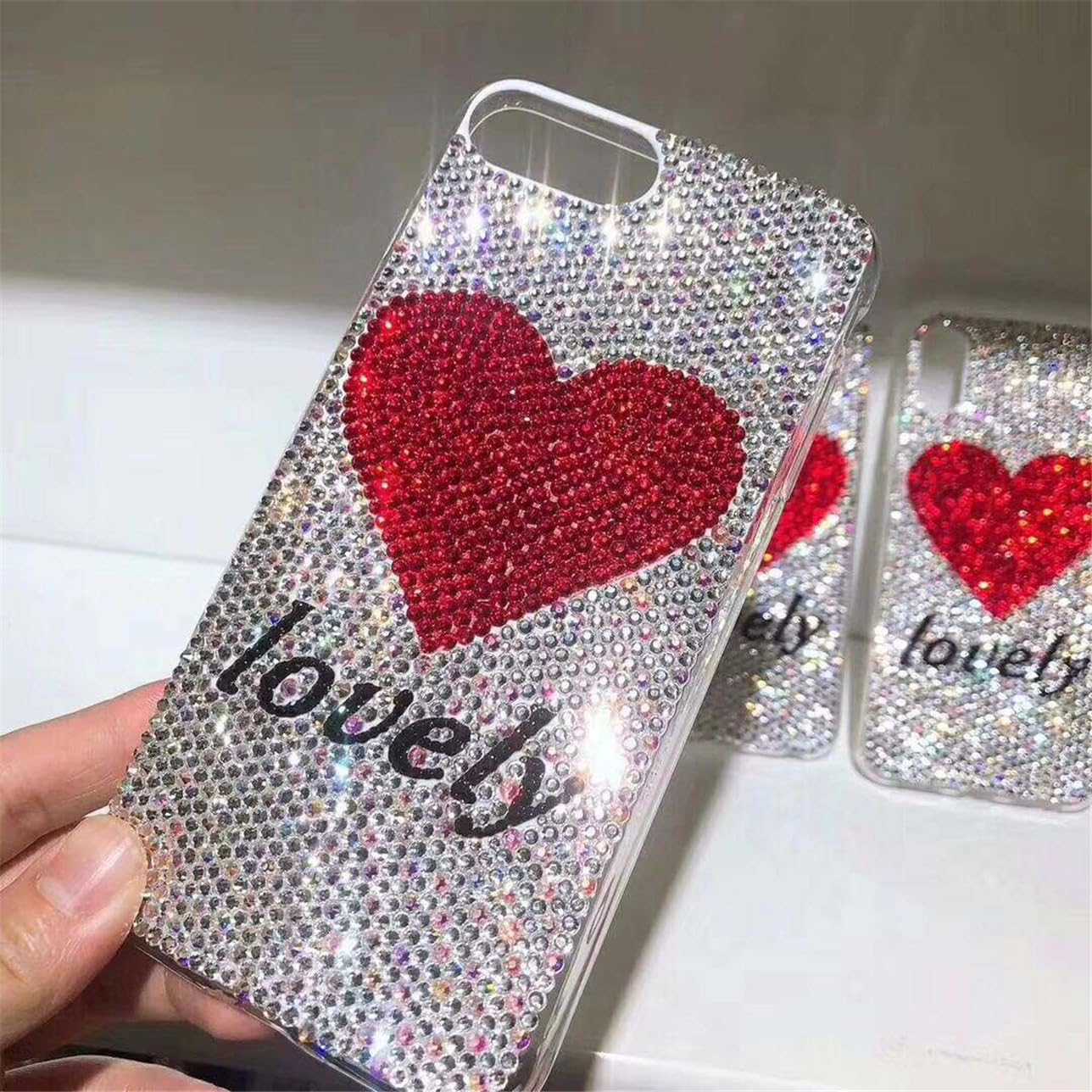 720 Pcs SS30 6mm Flatback Rhinestones for Nails Art Crafts Glitter Round Shine Gems AB Crystals DIY Clothes Shoes (Red AB)