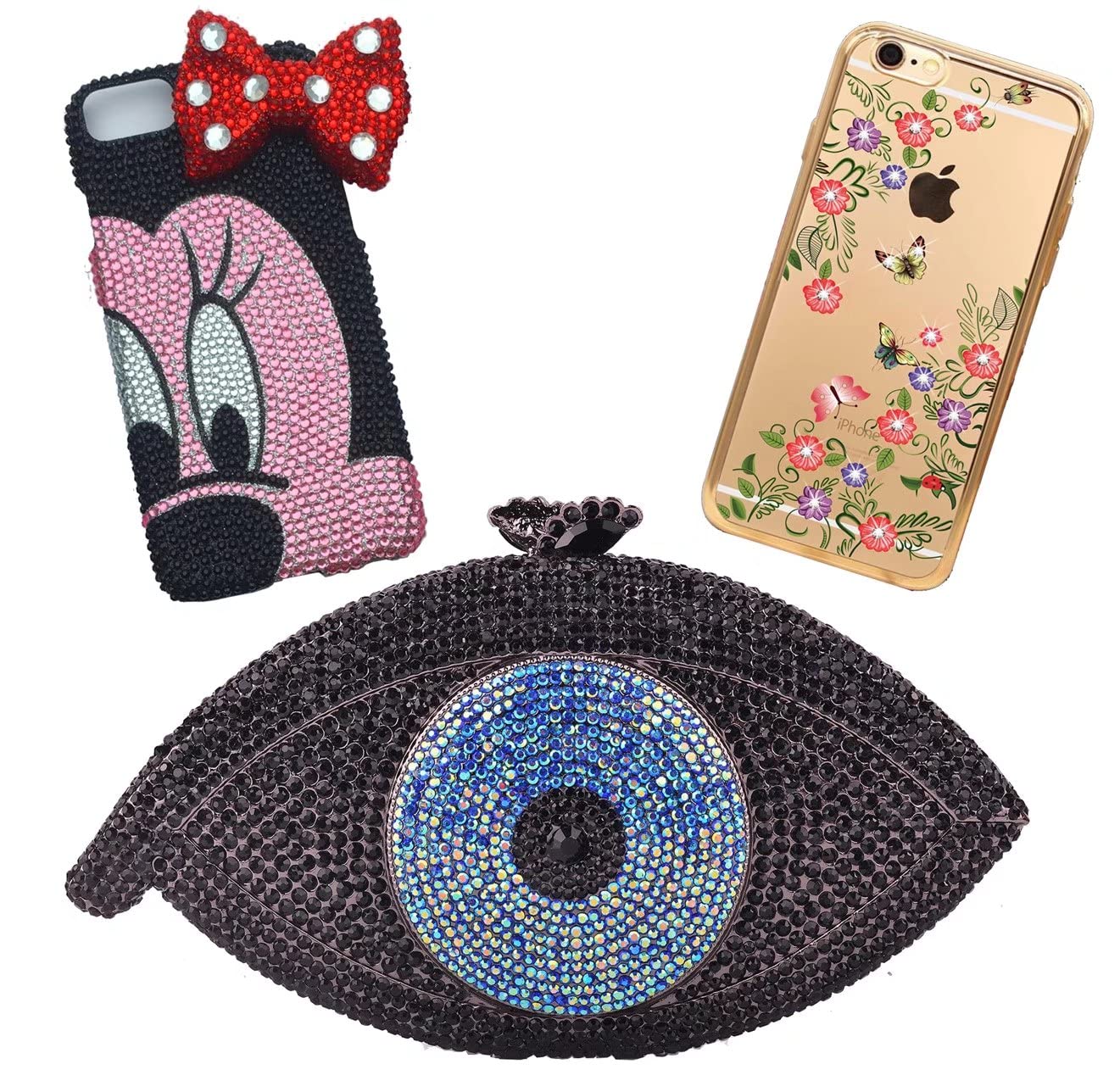 500 Pieces SS30 6mm Flatback Rhinestones Clear Glass Round Gems Crystals for Nail Art DIY Crafts Clothes Shoes Bags (White)