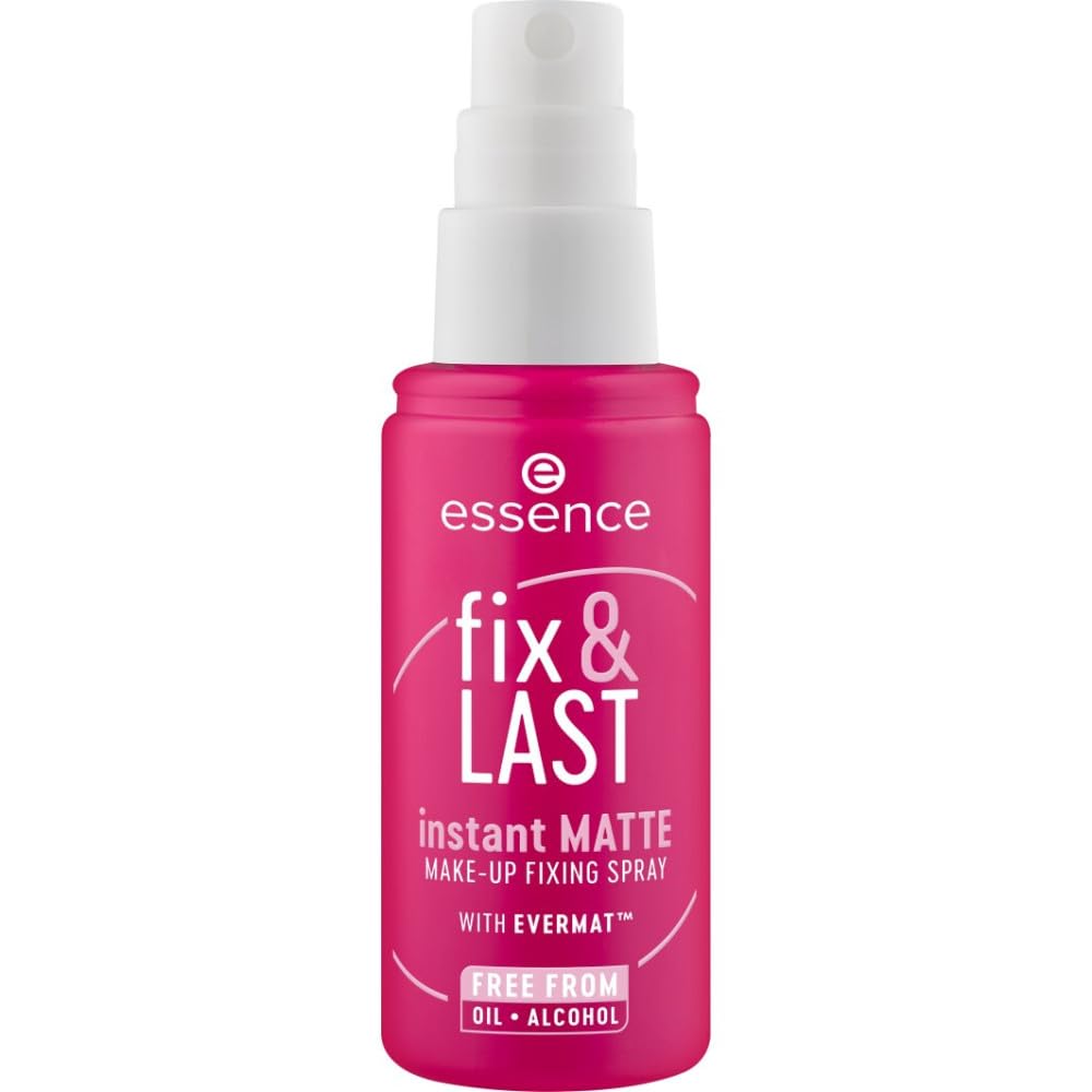 essence | Fix & Last Instant Matte Makeup Fixing Spray | Shine Control & Long-Wearing Formula | Vegan & Cruelty Free