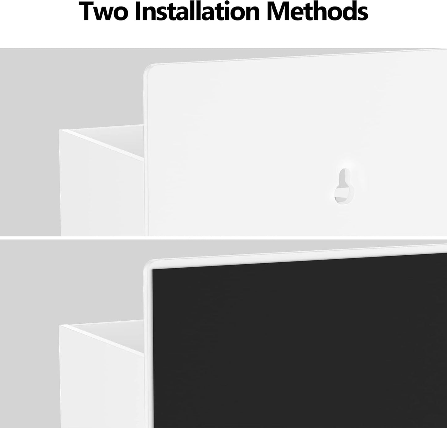 HBlife Acrylic Magnetic Dry Erase Marker Holder for Whiteboard, Wall Mount 10 Slots Magnet Pen Pencil Holder for Fridge Refrigerator, Locker Organizer Accessories for School Classroom Office, White