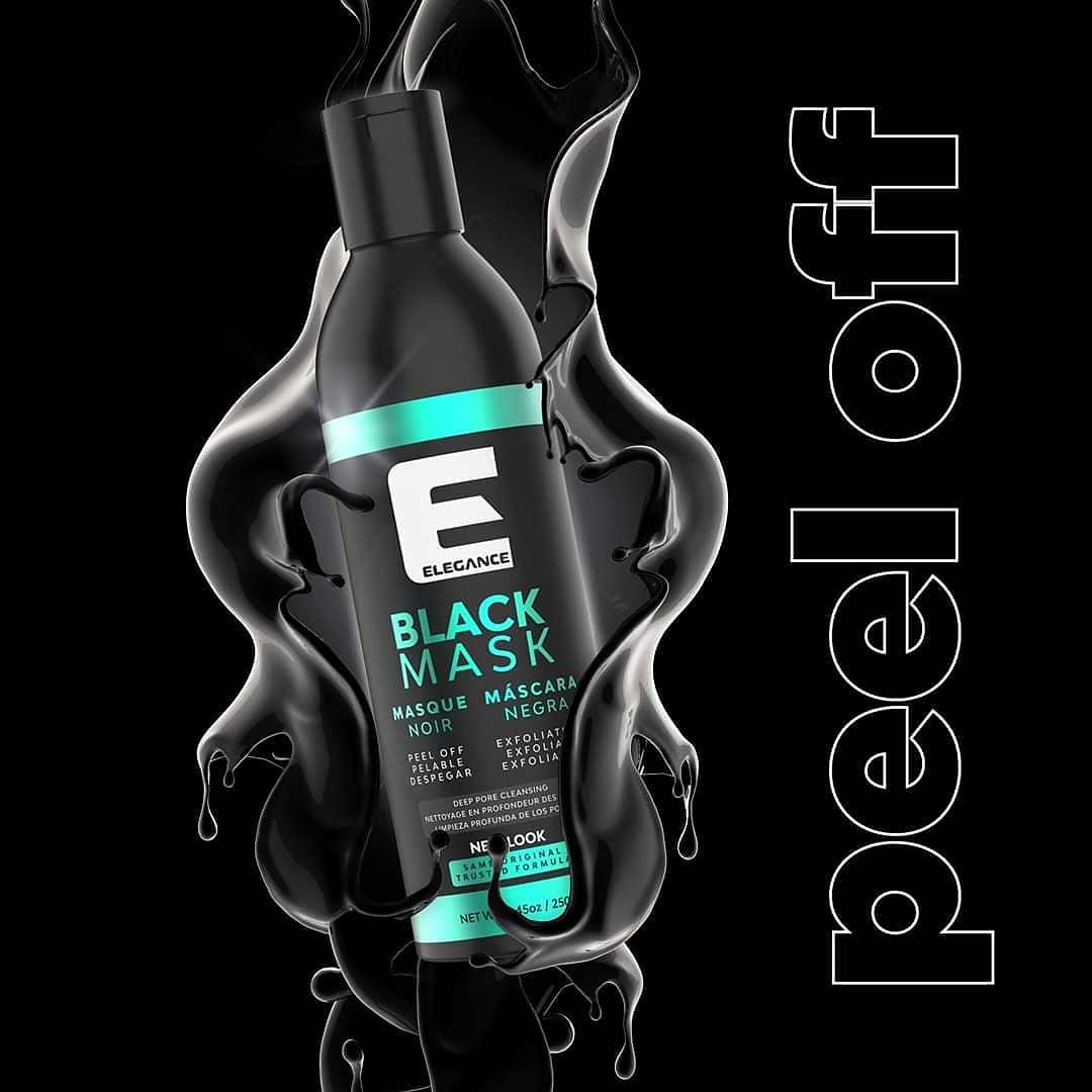 Elegance Peel Off Mask, 8.45 Oz, Black Face Mask with Charcoal, Facial Mask that Eliminates Blackheads, Removes Impurities and Restores your Skin