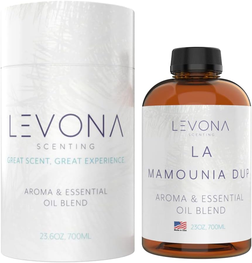 Levona Scent Aroma Diffuser Oil: Oil Diffuser Essential Oils for Diffusers for Home Luxury Scents - La Mamounia Dup Fragrance Oil - Clean & Fresh with Notes of Citrus, Rosewood, Amber & Pine -700 Ml