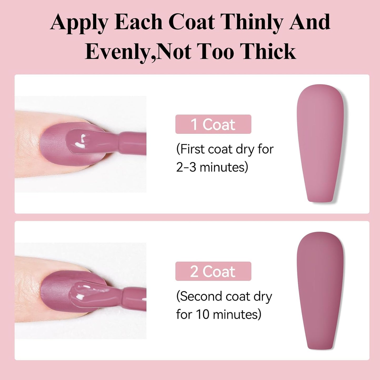 Matte Nail Polish, Air Quick Dry Nail Lacquer Matte Finish Effect, Long Lasting & Fast Drying Nail Pigment Velvet Nail Polish For Nail Art, Purplish Red12ml