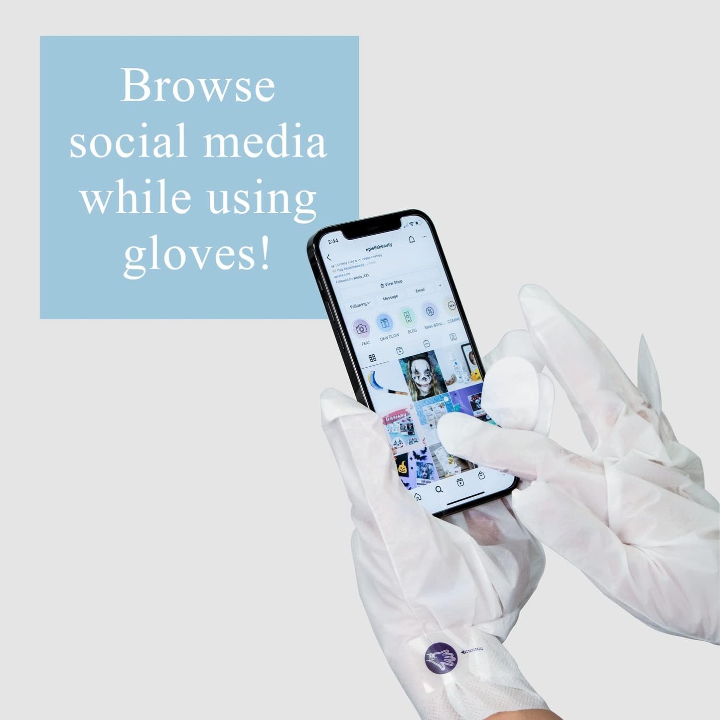 Epielle Hydrating & Moisturizing Hand & Foot Masks 12 Pairs, Relieve and Soften Dry Hands & Cracked Heels with Shea Butter & Sunflower Seed Oil, Korean Skin Care, Spa Set, Self Care Gifts for Women