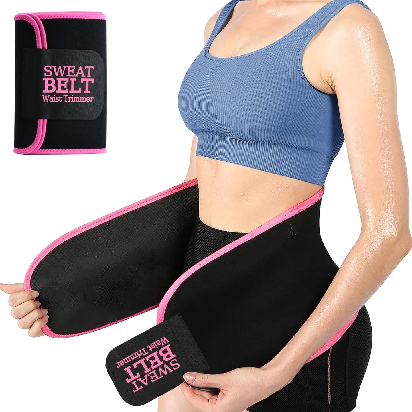 ZPP Waist Trainer for Women and Men, Neoprene Sweat Band Waist Trimmer Belt Slimming Stomach Wrap for Workout