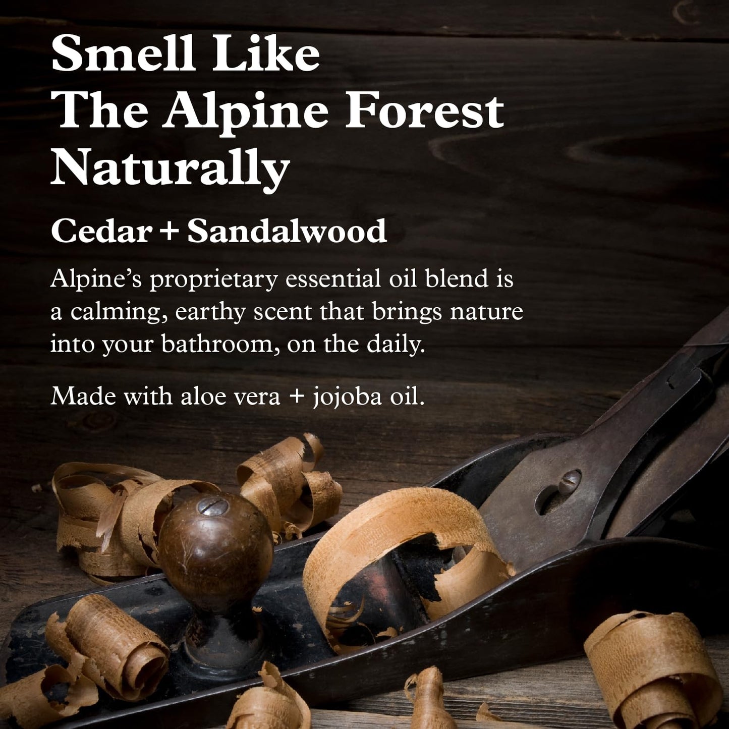 Alpine Provisions Cedar & Sandalwood Shampoo - Naturally Repair, Cleanse, and Hydrate with Essential Oils, Jojoba, Aloe Vera - Vegan, Sulfate & Plastic Free - Plant-Based Hair Care 16.9 FL Oz