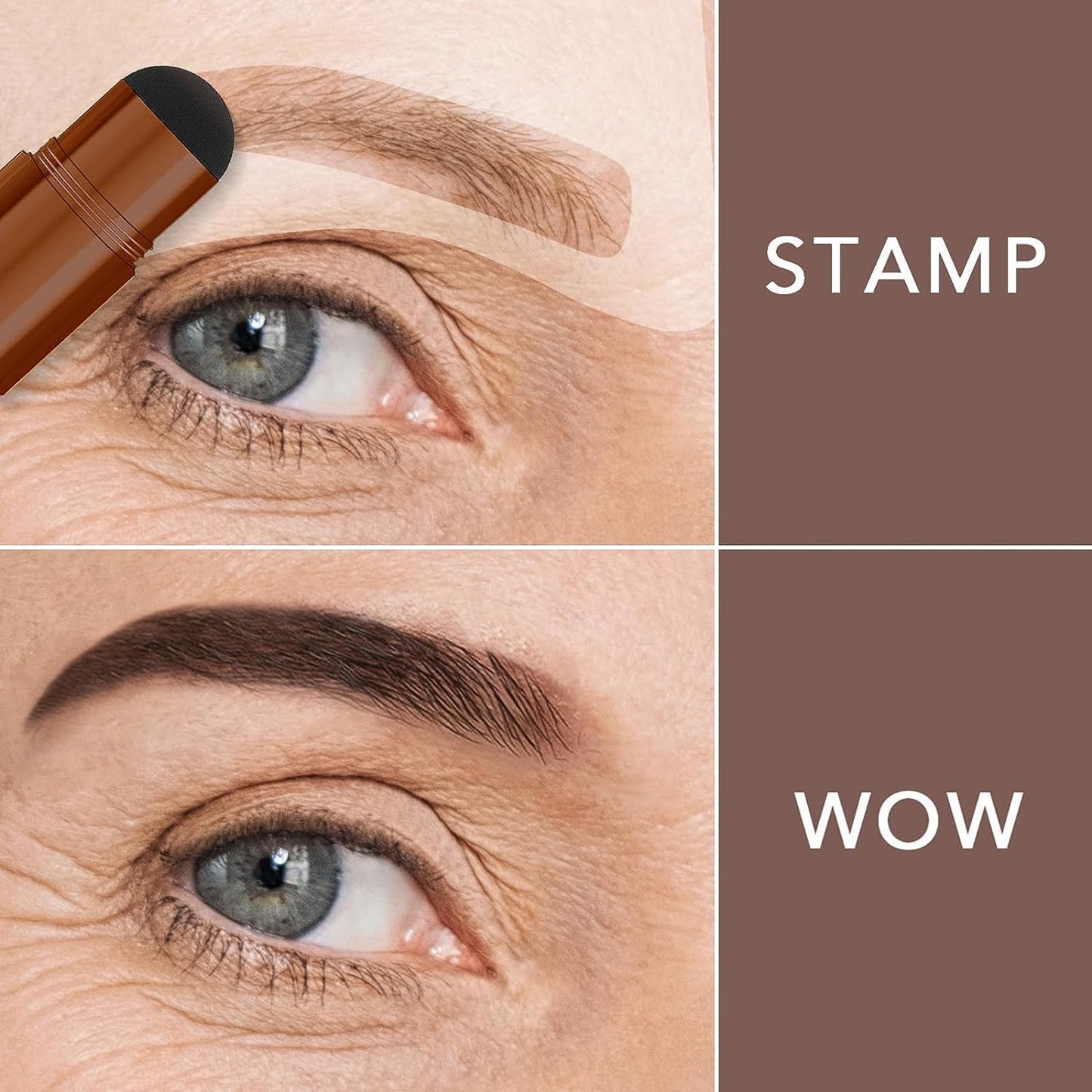 Eyebrow Stencils, ALLROSE Eyebrow Stamp Stencil Kit Perfect Eyebrow Waterproof Eye Brow Stamp Stencil Kits, Eyebrow Kit for Women with 20PCS Brow Shaping Kit Eyebrow Tinting Kit, Blonde