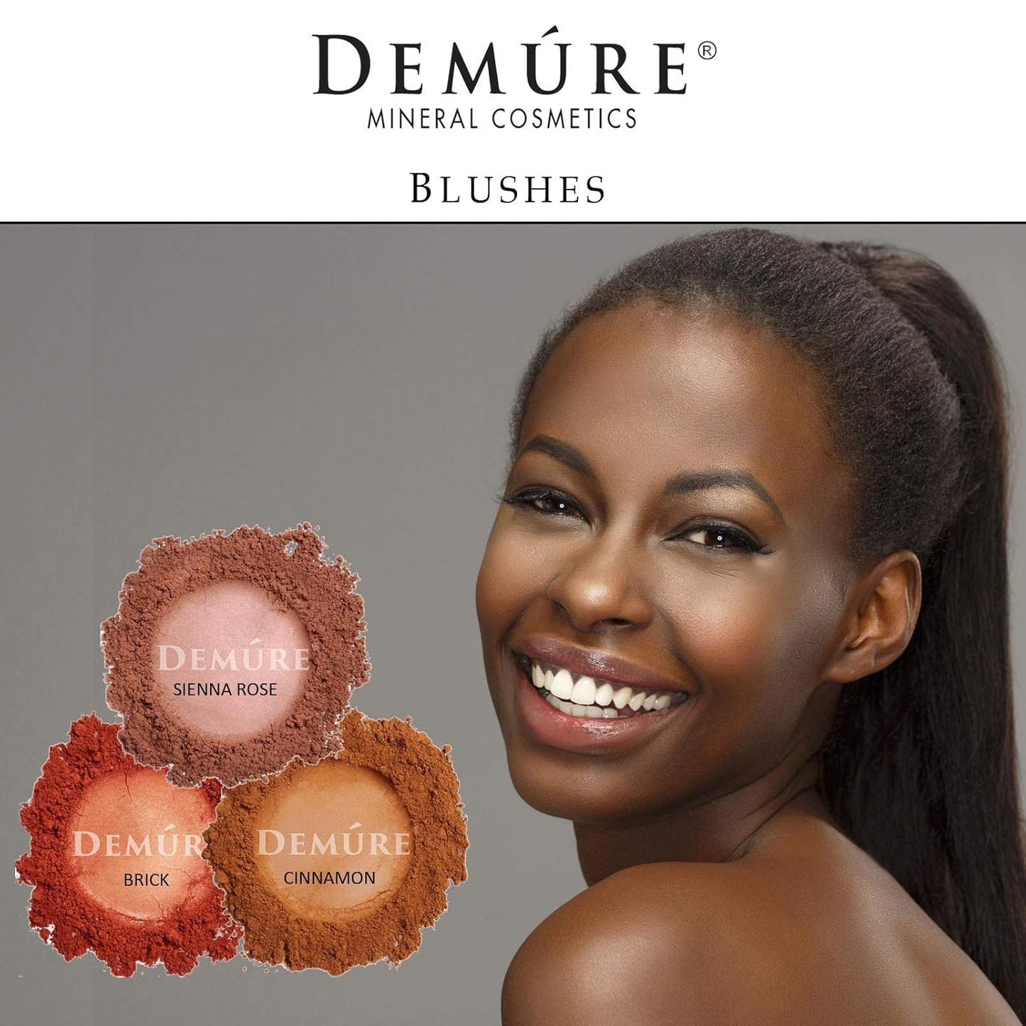 Demure Mineral Make Up Blush | Brick | Loose Powder - Natural, Professional, Cruelty Free