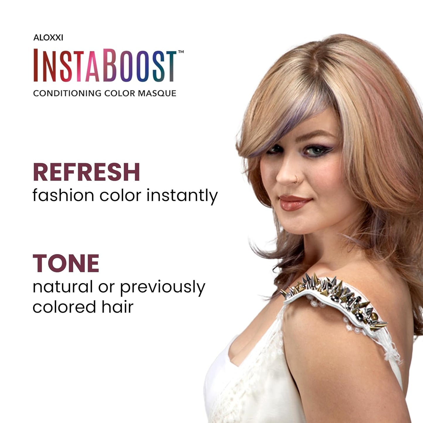 ALOXXI InstaBoost Conditioning Color Mask in Good As Rose Gold, Deposits Rose Gold Color and Deeply Conditions Hair, 6.8 Fl Oz