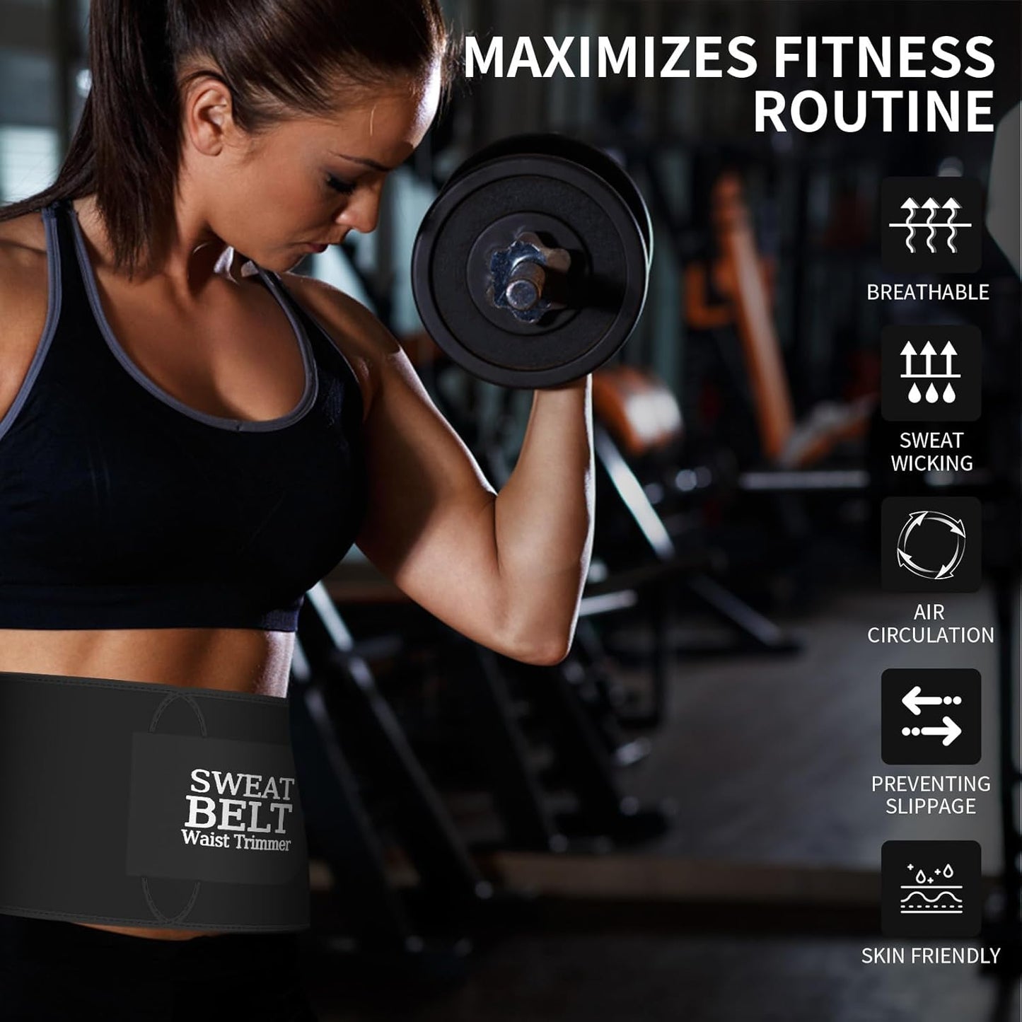 ZPP Waist Trainer for Women and Men, Neoprene Sweat Band Waist Trimmer Belt Slimming Stomach Wrap for Workout