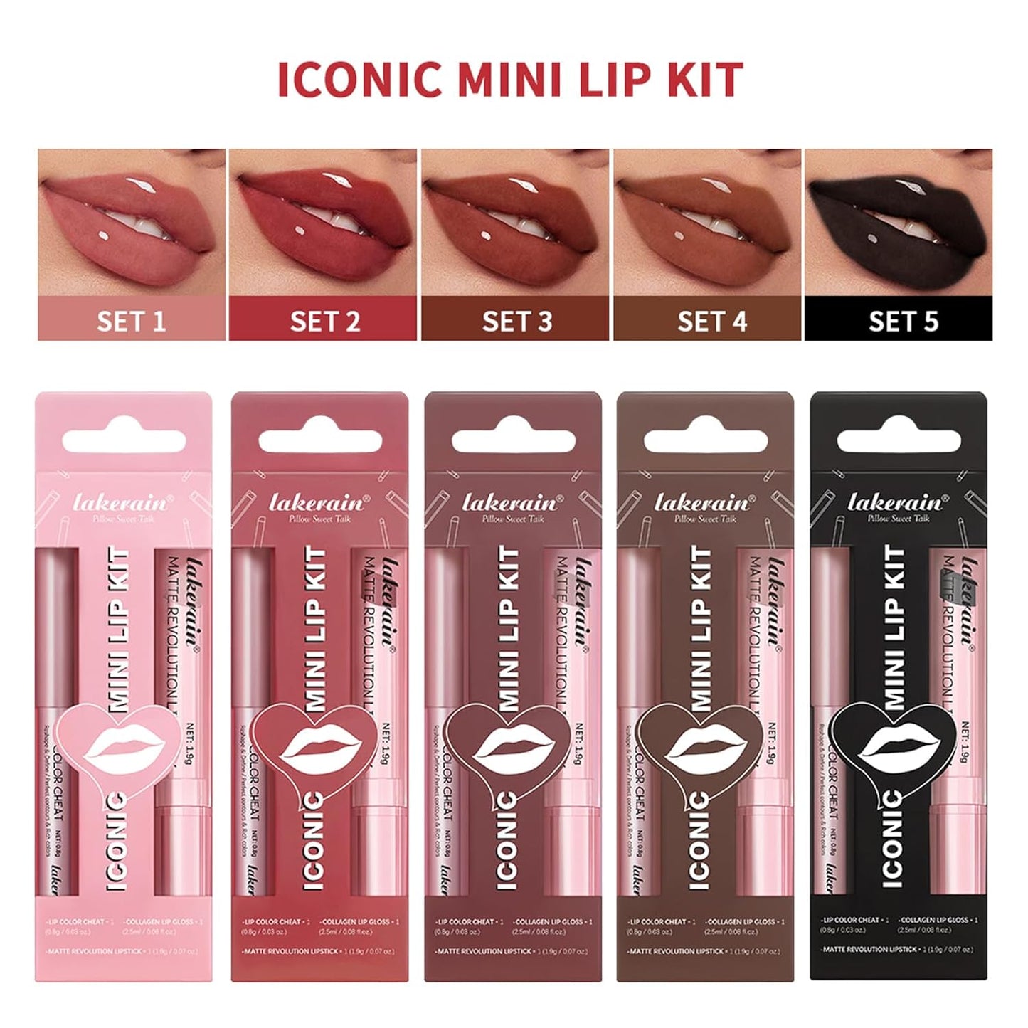 3PCS Black Lip Liner and Lipstick Set – Bold Matte Lipstick, Precision Liner & High-Shine Gloss for Gothic, Halloween, Cosplay & Editorial Looks – Long-Lasting, Smudge-Proof Lip Makeup Kit (Black)