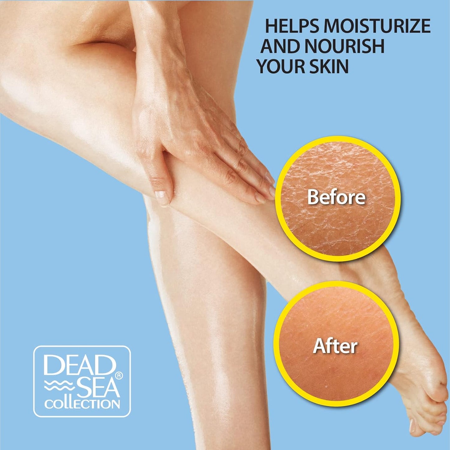 Dead Sea Collection Body Oil with Argan - Dry Skin Moisturizer and Hydrating Massage - Nourishing Bath Oil - Increase Skin Elasticity and Provide Anti-Aging Support for Face and Body (4 fl.oz)