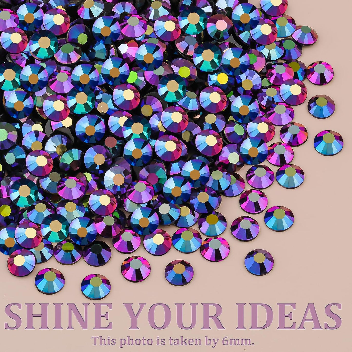 Resin Jelly Rhinestones for Crafting with B7000 Jewelry Glue, 2 Boxes Purplish Black AB Flatback Crystals with 3Pcs 10ml Glue, Bedazzling Non Hotfix Gems for DIY Tumblers Clothing Shoes Manicure