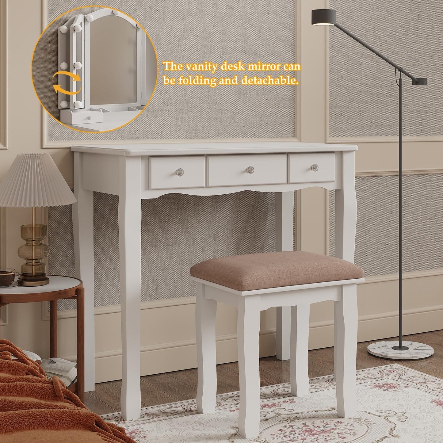 Makeup Vanity with Lights Vanity Desk with Mirror and Lights Makeup Vanity with Drawers Vanity Table with Light Vanity with Lighted Mirror and Chair